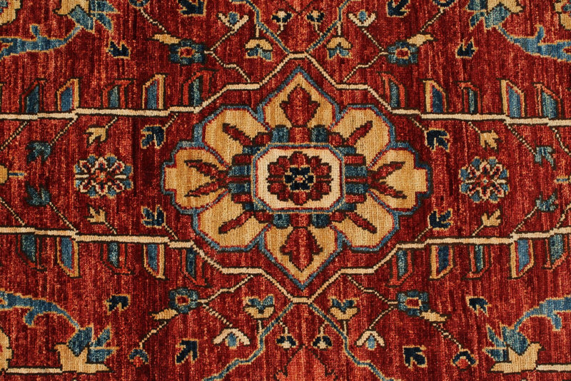 3x10 Rust and Navy Anatolian Traditional Runner