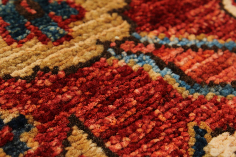 3x10 Rust and Navy Anatolian Traditional Runner