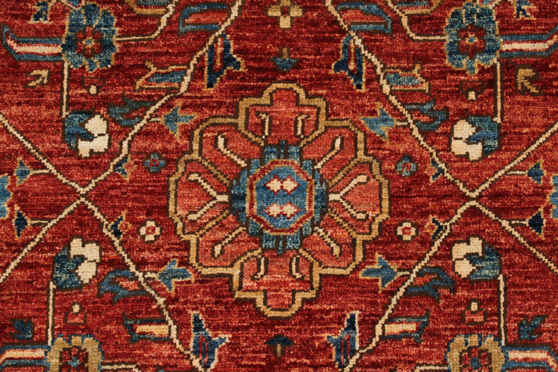 3x10 Rust and Navy Anatolian Traditional Runner