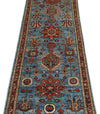 3x8 Blue and Rust Traditional Runner