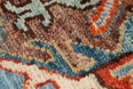 3x8 Blue and Rust Traditional Runner
