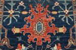 3x10 Navy and Multicolor Anatolian Traditional Runner