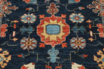 3x10 Navy and Multicolor Anatolian Traditional Runner