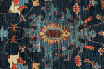 3x10 Navy and Multicolor Anatolian Traditional Runner
