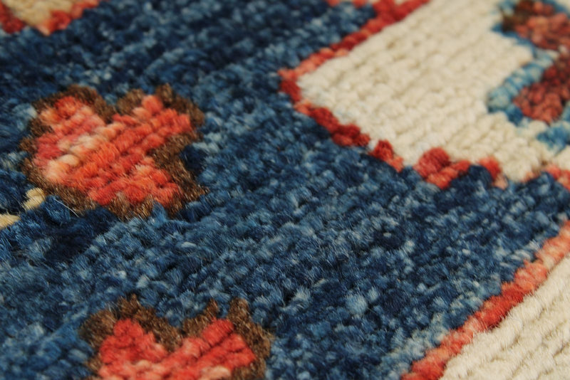 3x10 Navy and Multicolor Anatolian Traditional Runner
