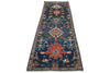 3x10 Navy and Multicolor Anatolian Traditional Runner