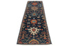 3x10 Navy and Multicolor Anatolian Traditional Runner