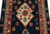 3x10 Navy and Multicolor Anatolian Traditional Runner