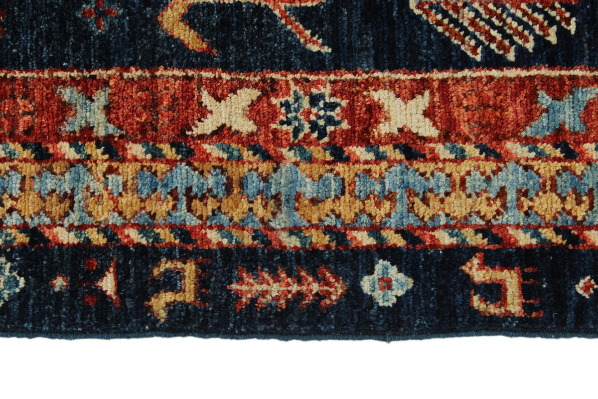 3x10 Navy and Multicolor Anatolian Traditional Runner