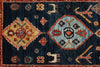 3x10 Navy and Multicolor Anatolian Traditional Runner