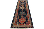 3x10 Navy and Multicolor Anatolian Traditional Runner