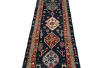 3x10 Navy and Multicolor Anatolian Traditional Runner