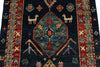 3x10 Navy and Multicolor Anatolian Traditional Runner