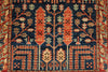 3x8 Navy and Rust Anatolian Traditional Runner