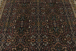 9x12 Navy and Ivory Turkish Silk Rug
