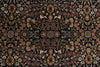 9x12 Navy and Ivory Turkish Silk Rug