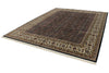 9x12 Navy and Ivory Turkish Silk Rug