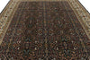 9x12 Navy and Ivory Turkish Silk Rug