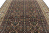 9x12 Navy and Ivory Turkish Silk Rug