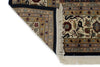 9x12 Navy and Ivory Turkish Silk Rug