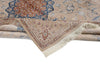 8x12 Beige and Light Blue Turkish Silk Rug