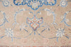 8x12 Beige and Light Blue Turkish Silk Rug