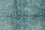 6x9 Blue and Navy Turkish Silk Rug