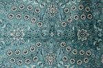6x9 Blue and Navy Turkish Silk Rug