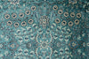 6x9 Blue and Navy Turkish Silk Rug