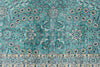 6x9 Blue and Navy Turkish Silk Rug