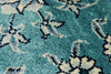 6x9 Blue and Navy Turkish Silk Rug