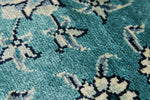 6x9 Blue and Navy Turkish Silk Rug