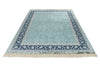 6x9 Blue and Navy Turkish Silk Rug