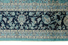 6x9 Blue and Navy Turkish Silk Rug