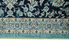 6x9 Blue and Navy Turkish Silk Rug