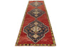 3x12 Navy and Red Turkish Tribal Runner