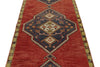 3x12 Navy and Red Turkish Tribal Runner