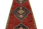 3x12 Navy and Red Turkish Tribal Runner