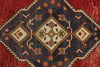 3x12 Navy and Red Turkish Tribal Runner