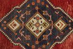 3x12 Navy and Red Turkish Tribal Runner