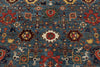 9x12 Light Blue and Rust Anatolian Traditional Rug