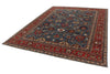 9x12 Light Blue and Rust Anatolian Traditional Rug