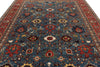 9x12 Light Blue and Rust Anatolian Traditional Rug