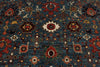 9x12 Light Blue and Rust Anatolian Traditional Rug