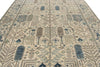 9x12 Ivory and Blue Anatolian Traditional Rug