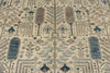 9x12 Ivory and Blue Anatolian Traditional Rug