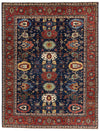 9x12 Navy and Red Anatolian Traditional Rug