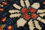 9x12 Navy and Red Anatolian Traditional Rug