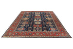 9x12 Navy and Red Anatolian Traditional Rug