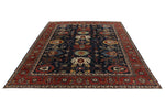 9x12 Navy and Red Anatolian Traditional Rug